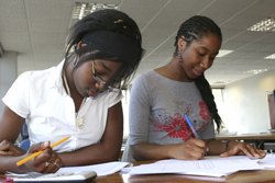 Teenagers in a classroom