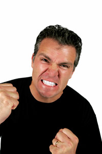 male angry