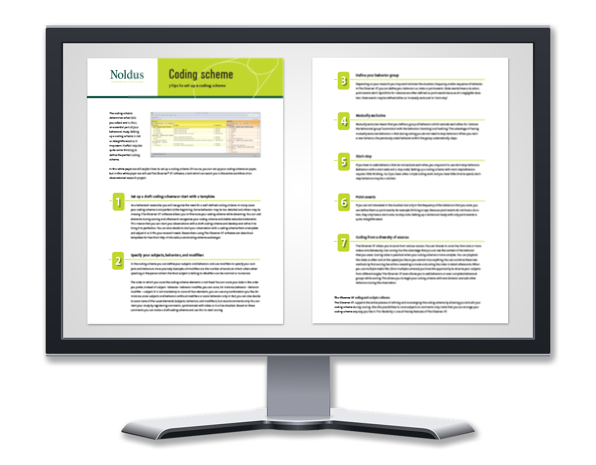 Create a coding scheme